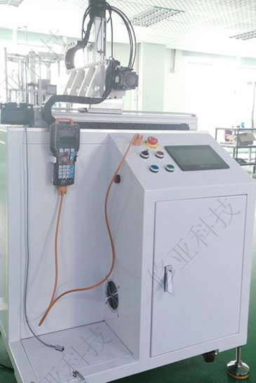 Máy chích keo tự động 3 trục trên chuyền